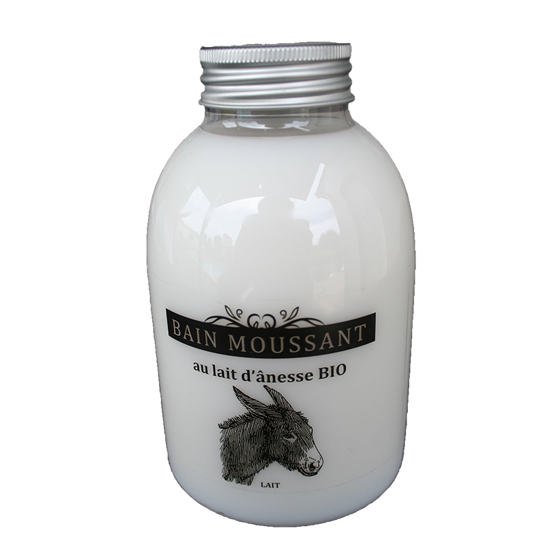 Bain moussant au lait d’ânesse bio 500 ml