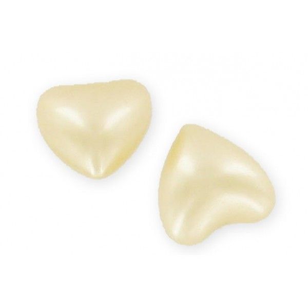 Perles de bain cœur vanille x 50