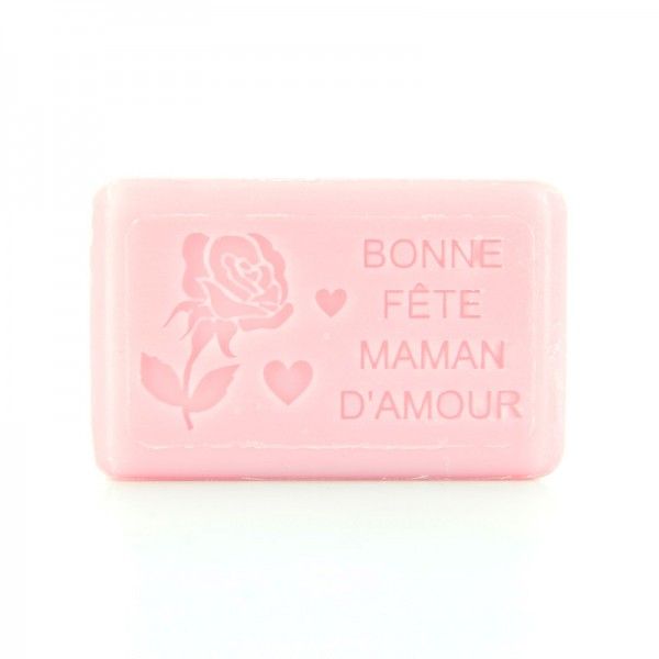Savon Bonne fête maman d’amour rose floral 125 g