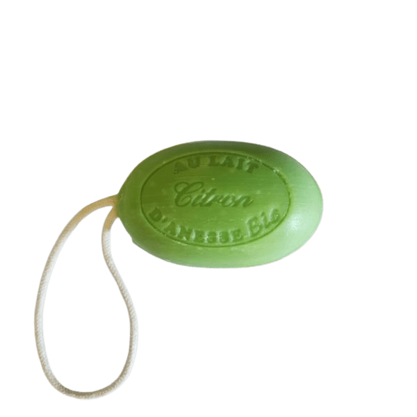 Savon au lait d’ânesse bio citron vert cordé 200 g