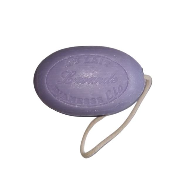Savon au lait d’ânesse bio lavande cordé 200 g