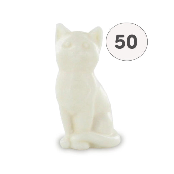 Savon en forme de chat blanc – 1 savon – savon décoratif