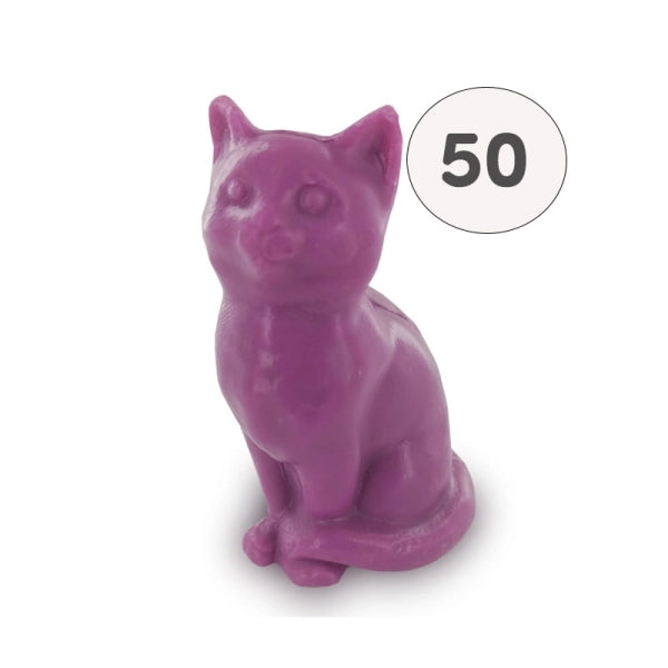 Savon en forme de chat violet – 1 savon – savon décoratif