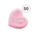 Savon cœur décoré d’une rose – Rose – 1 savon – savon décoratif