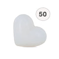 Savon en forme de cœur blanc – 25 g – savon décoratif