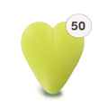 Savon en forme de cœur jaune – 34 g – savon décoratif