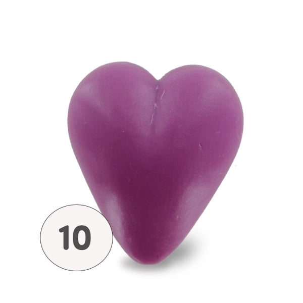 Savon en forme de cœur violet – 34 g – savon décoratif
