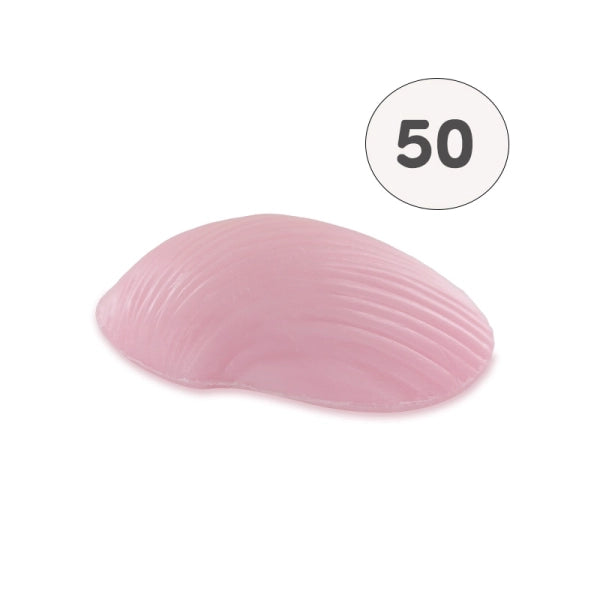Savon en forme de coquillage plat rose – 1 savon – savon décoratif