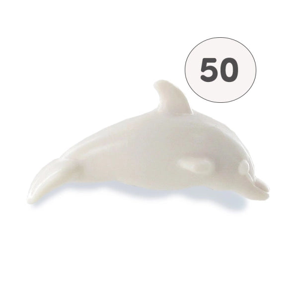 Savon en forme de dauphin blanc – 1 savon – savon décoratif