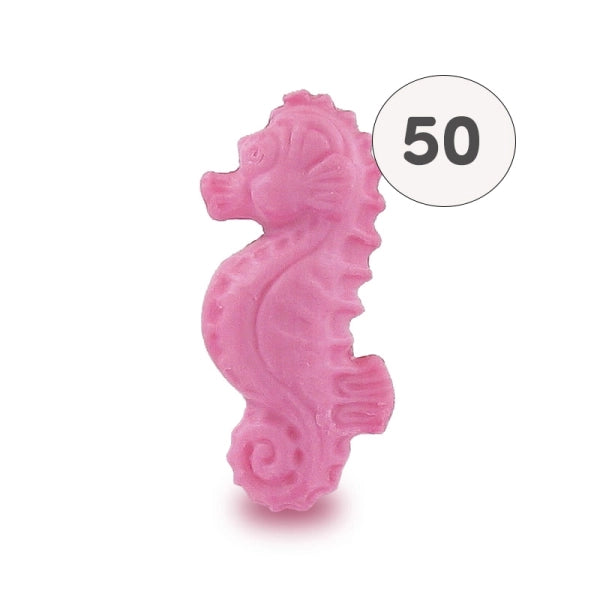 Savon en forme d’hippocampe rose – 1 savon – savon décoratif