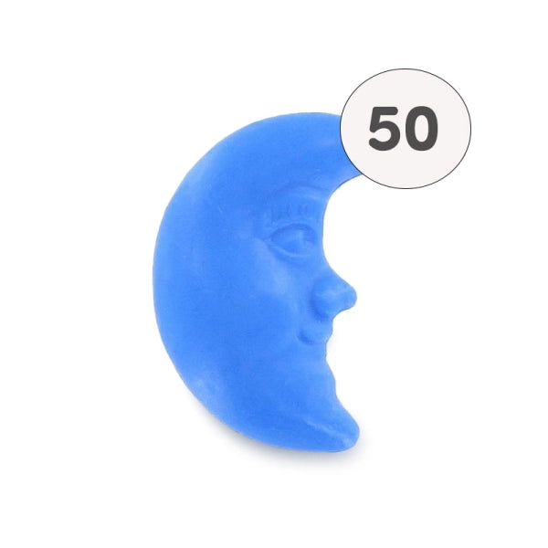 Savon décoratif en forme de lune bleue – 1 savon