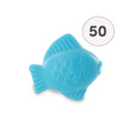Savon décoratif en forme de poisson lune turquoise – 1 savon