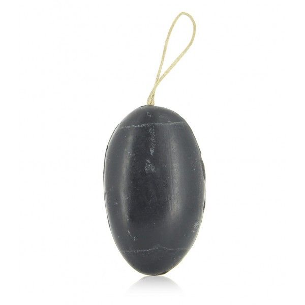 Savon galet charbon végétal actif cordé 155 g
