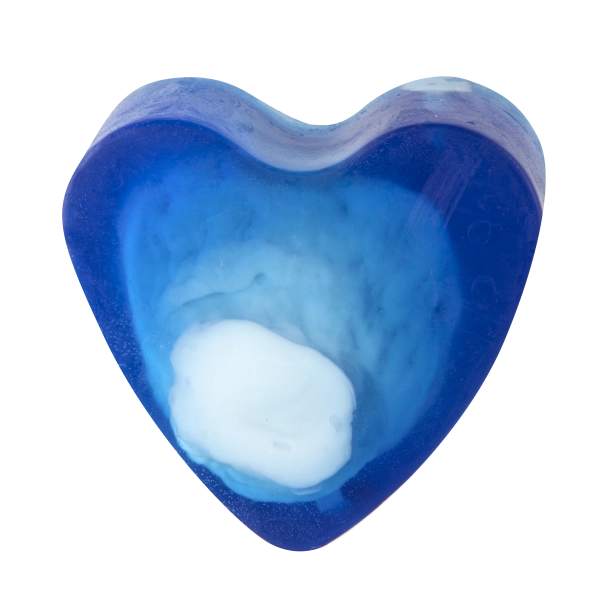 Savon glycériné cœur, parfum Blue Sensation – 85 g