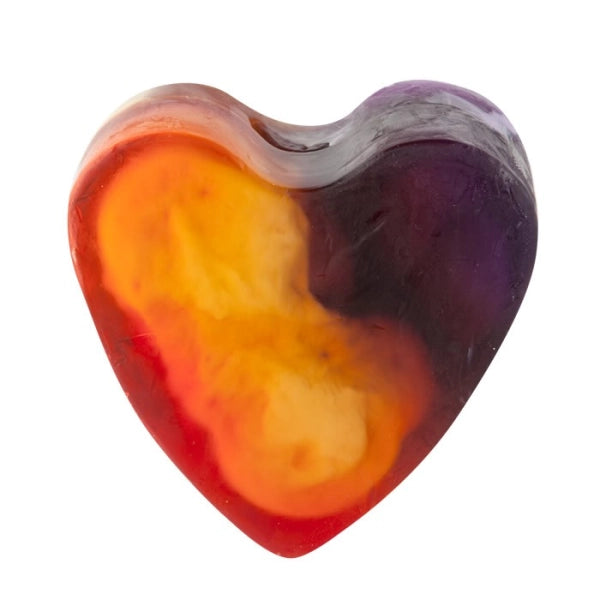 Savon glycériné cœur, parfum Fruit de la passion – 85 g
