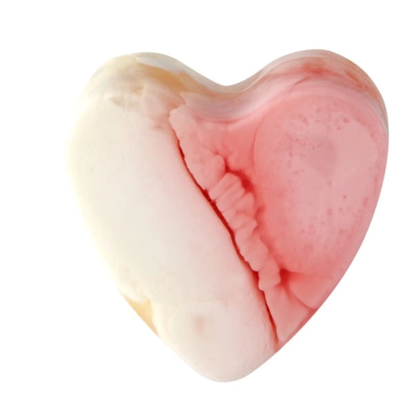 Savon glycériné cœur, parfum Framboise – 85 g