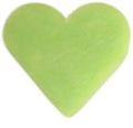 Savons invité cœur thé vert 30 g lot de 12