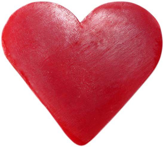 Savons invité cœur framboise 30 g lot de 12