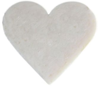 Savons invité cœur noix de coco 20 g lot de 12