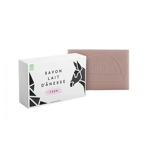 Savon au lait d’ânesse au parfum Rose – 1 savon