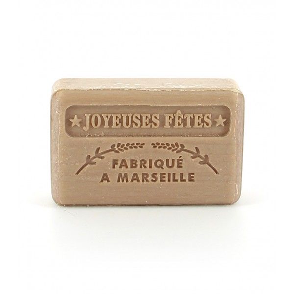 Savon Joyeuses fêtes or chocolat marron glacé 125 g