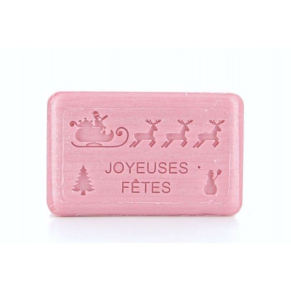 Savon Joyeuses fêtes traîneau du Père Noël sucre d’orge 125 g
