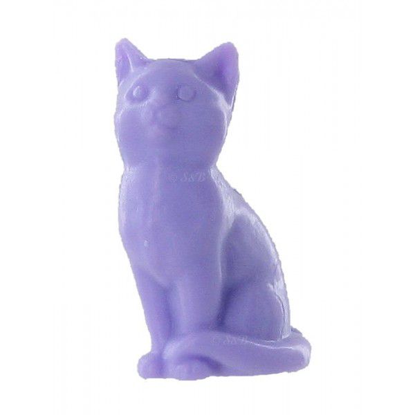 Savons invité chat lavande – lot de 12 x 30 g