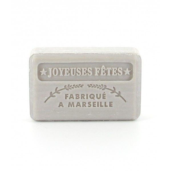 Savon Joyeuses fêtes argent miel fleuri 125 g