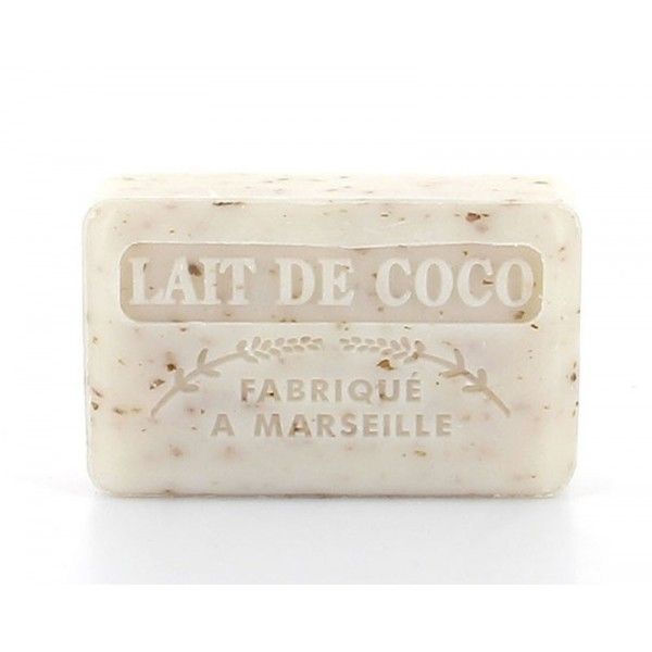 Savon lait de coco exfoliant et karité bio 125 g