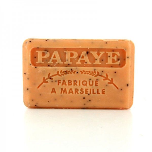 Savon à la papaye exfoliant et karité bio fruité tropical 125 g