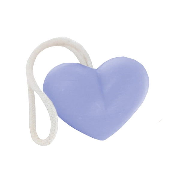 Savon en forme de cœur au parfum Lavande avec corde – 1 savon