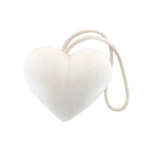 Savon en forme de cœur au lait d’ânesse avec corde – 1 savon