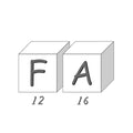 Savon lettre F / A, savon lettre décoratif
