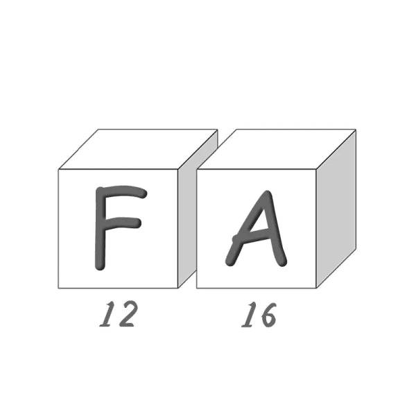 Savon lettre F / A, savon lettre décoratif