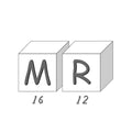 Savon lettre M / R, savon lettre décoratif