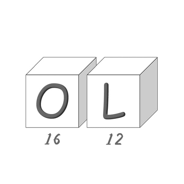 Savon lettre O / L, savon lettre décoratif