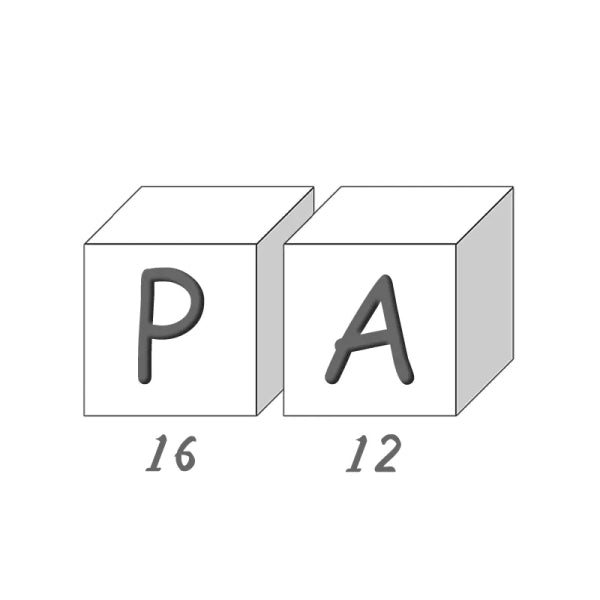 Savon lettre P / A, savon lettre décoratif