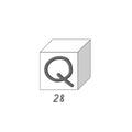 Savon lettre Q, savon lettre décoratif