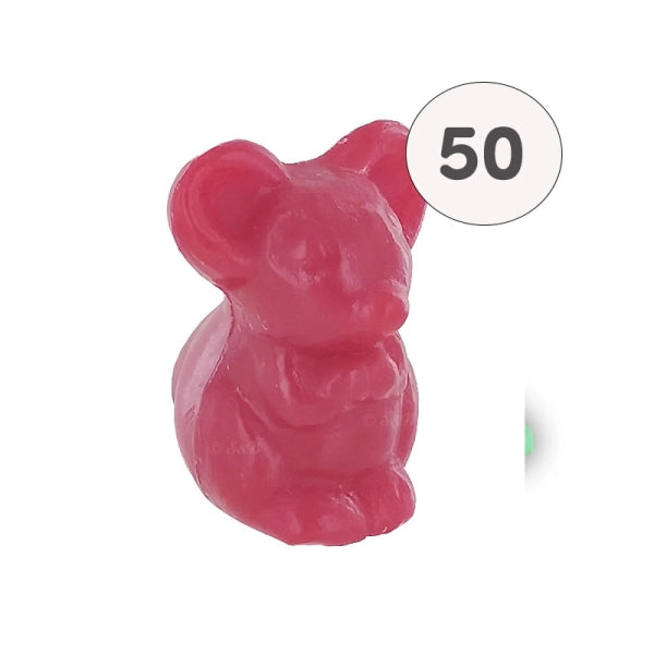 Savon en forme de souris rouge – 1 savon – savon décoratif