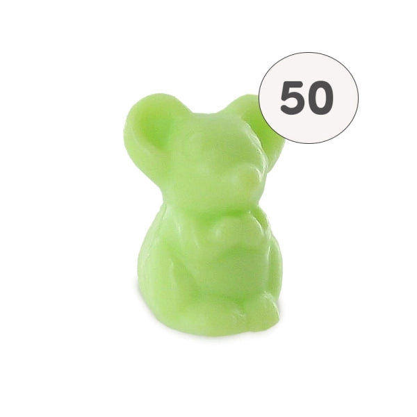 Savon en forme de souris verte – 1 savon – savon décoratif