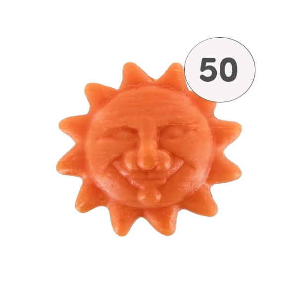 Savon en forme de soleil orange – 1 savon – savon décoratif